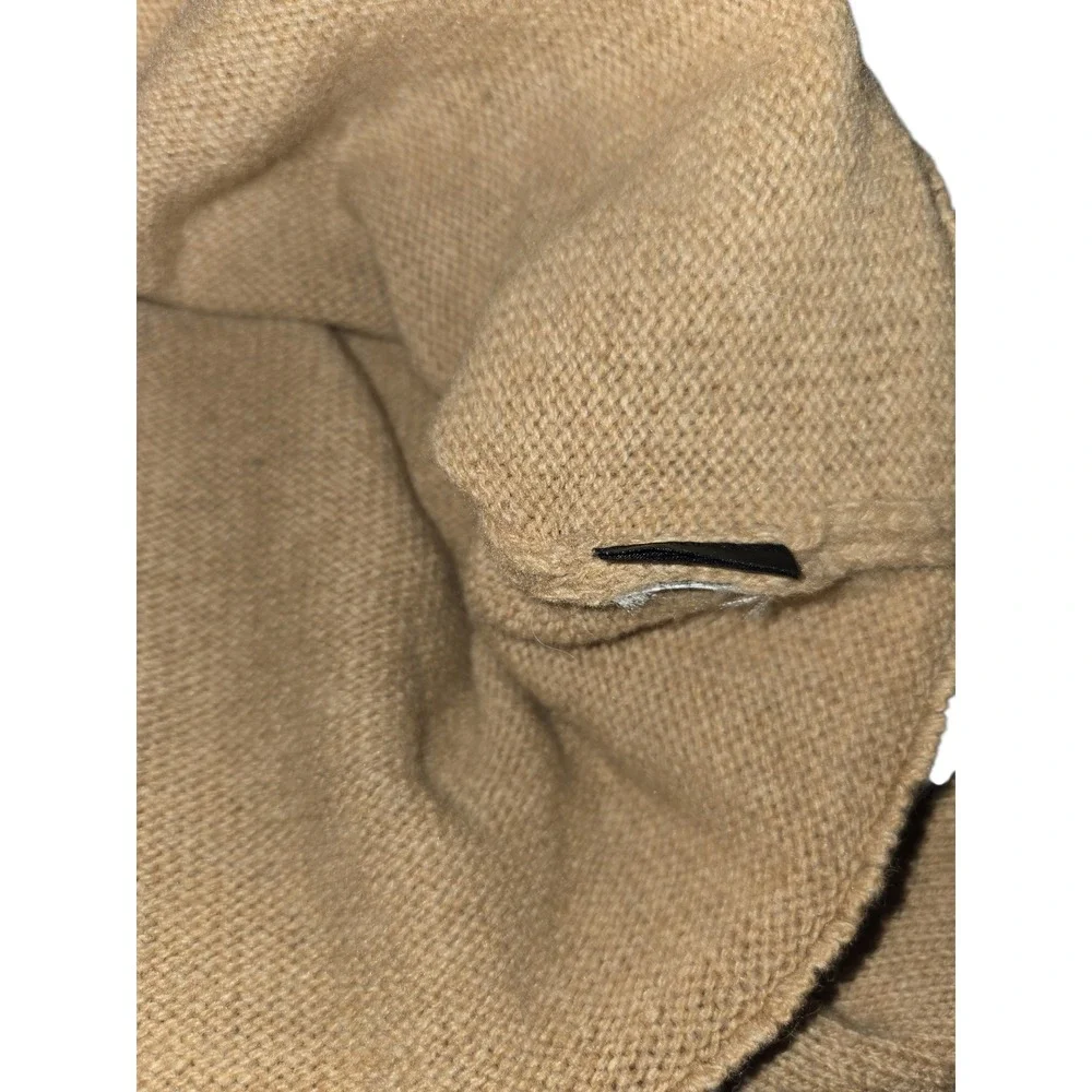Patagonia Recycled Wool Crewneck Sweater Mens Small Tan Brown Ribbed Knit 50655